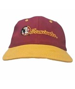 Florida FSU Seminoles Hat Maroon Signatures Brand SnapBack Cap Vtg - $14.80
