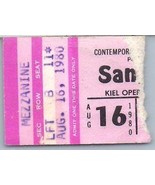 Vintage Carlos Santana Ticket Stub August 16 1980 St. Louis Missouri - £19.45 GBP