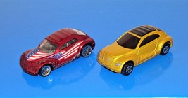Hot Wheels &amp; Maisto Lot of 2 Loose Plymouth / Chrysler Pronto Cruiser Red &amp; Gold - £1.93 GBP