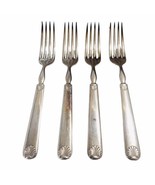 1847 Rogers Bros Silverplate (4) Forks Silverware Salad Setting 7 1/8&quot; - €29,04 EUR