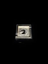 Horse Ashtray Made of  Solid Brass Nickel Chrome Plated  Measures 4.75" Square image 9