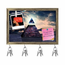 World Order Sign Of Illuminati Key Holder Decor Hooks Notice Pin Paintin... - $29.70