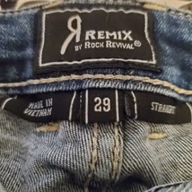Rock Revival Remix Midrise Straight Denim Women’s Jeans Vintage Blue Size 29 - £27.02 GBP