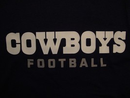 NFL Dallas Cowboys Football Sportswear Fan Apparel Blue Polyester T Shirt Size S - $18.50