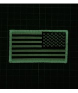 Glow-In-The-Dark Reverse U.S. Flag Patch Hook &amp; Loop GITD America - $138.03 MXN