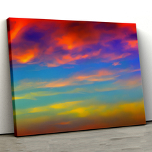 Multicolor Sky 11, Landscape Illustrations,Canvas Wall Art, Canvas Print - £28.21 GBP+