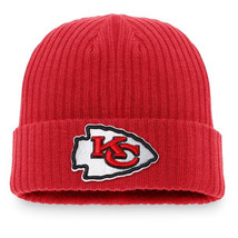 Kansas City Chiefs Fanatics Branded Core Fundamental Cuffed Knit Hat - Red - NFL - £18.96 GBP