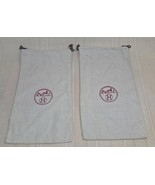 Hermes Paris logo drawstring Shoes Dust Bags Set of 2 , Authentic - $24.74