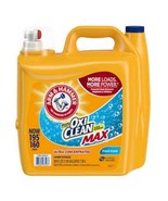 Arm &amp; Hammer Plus OxiClean Max HE Liquid Laundry Detergent, Fresh Scent,... - £43.26 GBP