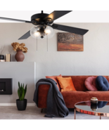 52&quot;W Milo Black 4-Blade Led Ceiling Fan - $227.58