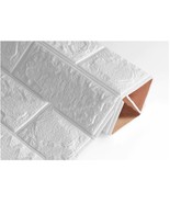 3D Wall Stickers Waterproof White Wallpaper For Bedroom Living Room 60x60 - $7.94 CAD