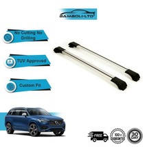 Fits For Volvo XC90 2015-UP Roof Rack Cross Bars Rails Alu Grey Set - £98.38 GBP