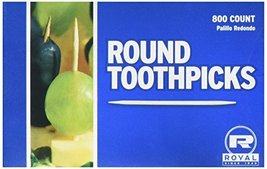 Royal Round Toothpicks, Pack of 800 - $6.65