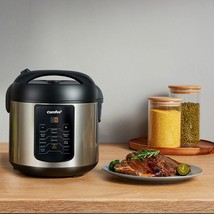 Rice Cooker, 6-in-1 Stainless Steel Multi Cooker, Slow Cooker, Steamer, Saute, a - £46.39 GBP