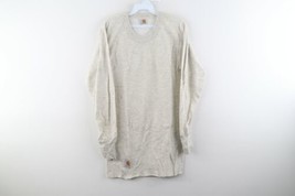 NOS Vtg 90s Carhartt Men M Spell Out Thermal Waffle Knit Long Sleeve T-Shirt USA - £47.43 GBP