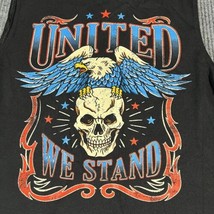 Celebrate Patriotic T Shirt Mens Small Black &quot;United We Stand&quot; Muscle Sleeveless - £8.86 GBP