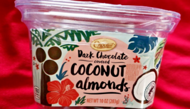 2 PACK DARK CHOCOLATE COCONUT ALMONDS - £20.51 GBP