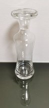 Vintage Clear Crystal Glass Large Stopper Wine Decanter from Belgium - $46.39