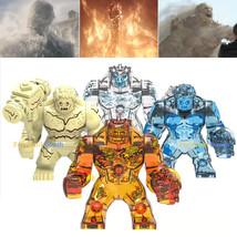 4pcs/set Big Size Elementals Molten Man Sandman Spider-Man (2019) Minifigures - £18.07 GBP