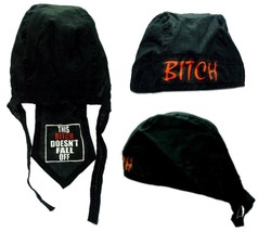 Buy 1 Get One Free Bitch Fall Off Bandanna Caps #203 Bikers Hat Cap Biker Dorag - £3.75 GBP