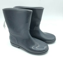 Easy USA Kids Rain Boots Slip On Rubber Waterproof Gray Size 3 - $19.24
