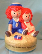 Raggedy Ann and Andy Musical Figurine 1972 Chadwick Miller 6&quot; Made in Japan - £27.86 GBP