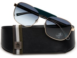 NEW Penguin &quot;The Conley&quot; Cat 2 Gold Green / Green Lens Sunglasses 54-20-... - £82.24 GBP