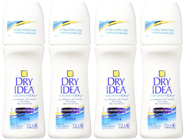 Dry Idea Antiperspirant Deodorant, Powder Fresh, 3.25 Ounces (Pack of 4) - £29.91 GBP