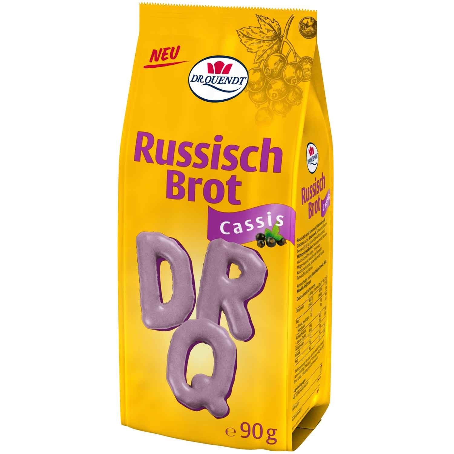 Dr. Quendt ABC Russian Bread Biscuits/Cookies CASIS /Blackcurrant flavor... - $9.20