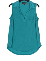 Almost Famous Pullover Sleeveless Shirt Size S, Jewel Green - £13.25 GBP