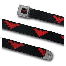 Nightwing Red Symbol Seatbelt Belt Black - £24.31 GBP