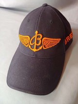 Breitling Watch Embroidered Hat Baseball Cap Navy Blue &amp; Orange One Size... - £19.71 GBP