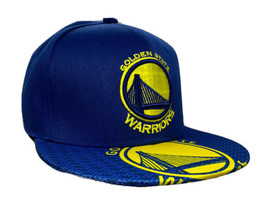 Golden State Warriors NBA Logo on Bill Blue Hardwood Classics Snapback Hat Cap - £15.56 GBP