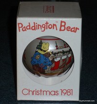 1981 Paddington Bear Hopes Christmas Ball Ornament Limited Edition Eden Toys - £7.08 GBP