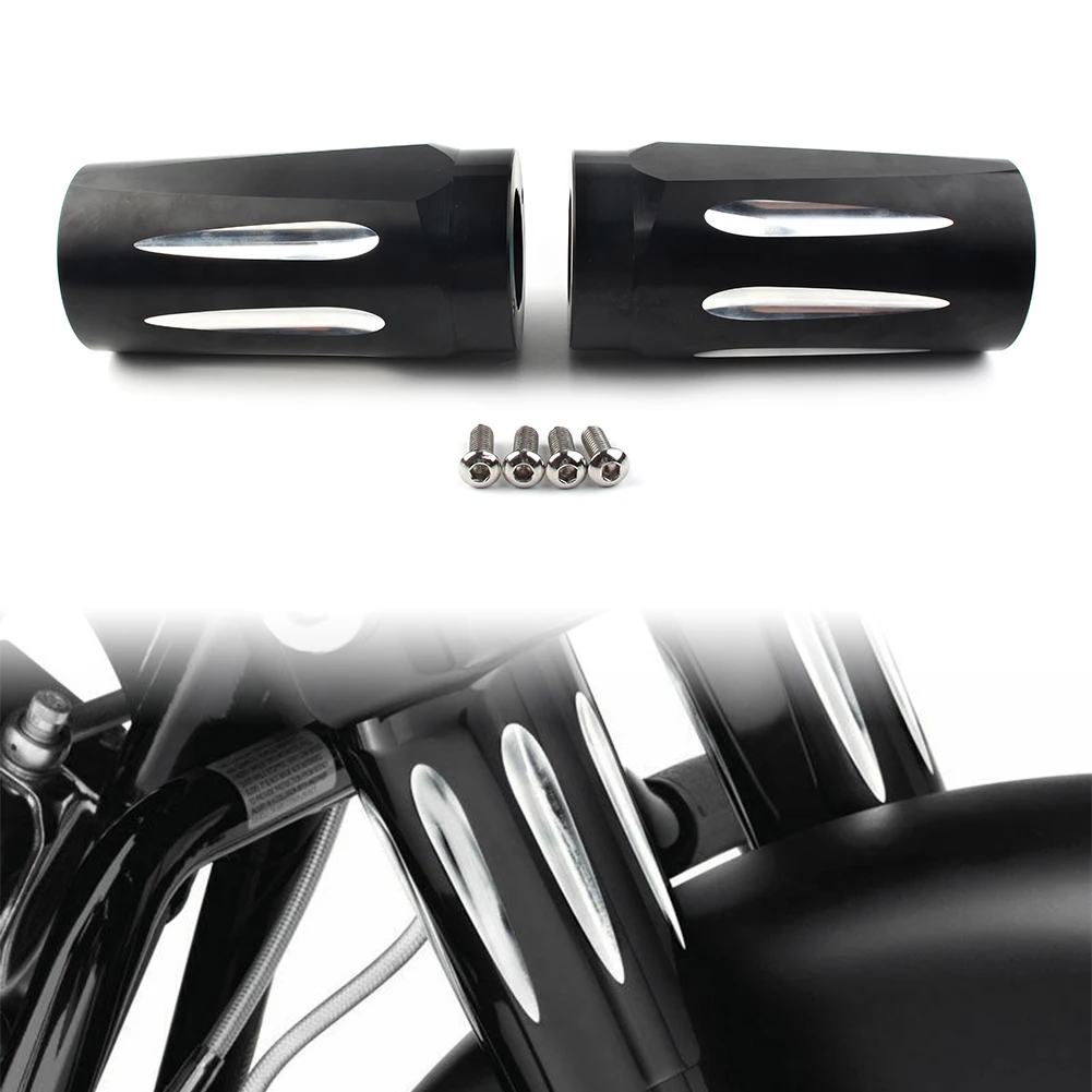2Pcs Motorcycle CNC k Boot Slider Cover  Harley Touring Road  Electra Glide FLTR - £268.91 GBP