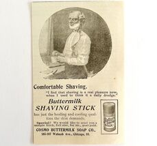 Cosmo Buttermilk Shaving Stick 1894 Advertisement Victorian Hygiene ADBN... - €8,58 EUR