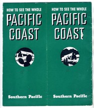 1937 Southern Pacific Railroad Brochure How to See the Whole Pacific Coast - £22.13 GBP