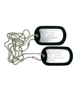 MAVERICK Top Gun Military Stainless Steel Dog Tag Set Cosplay Halloween - £14.14 GBP