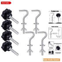8-Pc Heavy Duty Hammock Hardware Kit - 550 Lbs Capacity with Hooks &amp; Knobs - $30.64