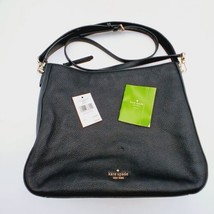 Kate Spade New York Lombard Street Pauley Black Shoulder Bag Leather Gol... - $177.64