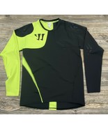 WARRIOR &quot;All Hail&quot; Biking Cycling Shirt Large Long Sleeve Black/Neon Yel... - £19.90 GBP