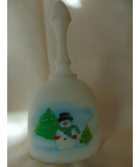 Christmas Snowman Bell 6.75&quot; Christmas Ornament Decoration - $12.86