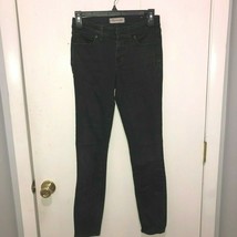 Madewell Womens Skinny Skinny Jeans Size 26 Faded Black Stretch Denim - $15.83