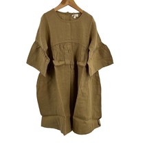 The Simple Folk Sage Linen Dress Camel Size 6/7 New - £37.89 GBP