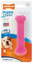 Nylabone Dental Bone Puppy Dog Chew Toy, Petite Pink - £7.15 GBP