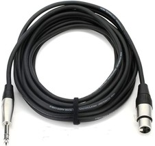 Hosa HXS-010 REAN XLR3F to 1/4&quot; TRS 10 Feet Pro Balanced Interconnect Cable - £15.11 GBP