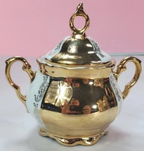 VTG HTF RARE Bavaria Gold Sugar Bowl with Lid from Germany - £24.22 GBP