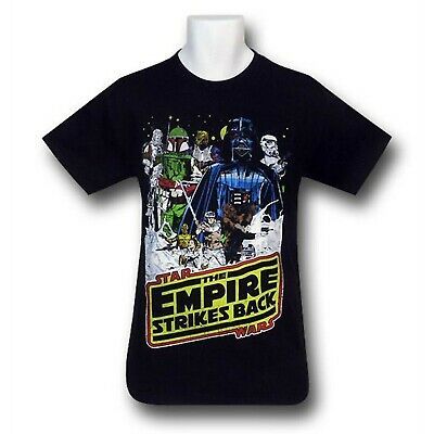 Star Wars Empire Cast and Logo Black T-Shirt Black - £27.96 GBP - £31.95 GBP