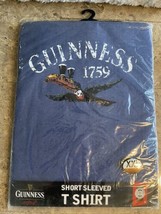 Men&#39;s Guinness T-Shirt Toucan Blue Tee Cotton Crew Neck XXL - £18.69 GBP