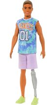 Barbie Fashionistas Ken Fashion Doll #212 with Prosthetic Leg Wearing Re... - $9.89